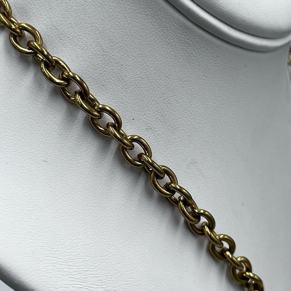 J Crew Peach Blush & Sage Green and Crystal and metal Statement Bib Necklace - Picture 8 of 16